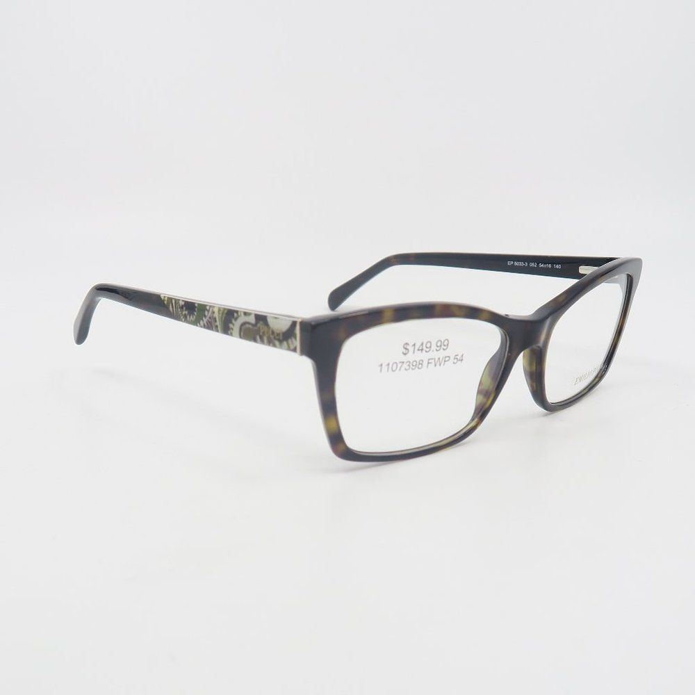 Emilio Pucci EP 5033-33 052 54mm New Brown Tortoise Eyeglasses with case - Picture 3 of 7
